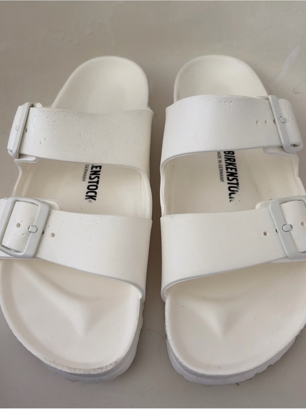 BIRKENSTOCK Arizona Womens WHITE Eva Slides shoes Size 40/9 to 9.5 US